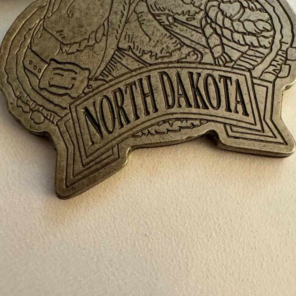 North Dakota Souvenir Keychain Cowboy Hat Boots Rodeo‎ Collectible USA Travel